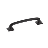 Schaub Northport 5 inch CC Rounded Cabinet Pull in Matte Black