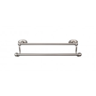 Top Knobs ED9BSNC Edwardian 24 inch Double Towel Bar Brushed Satin Nickel