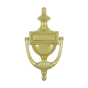 Deltana Solid Brass Victorian Rope Door Knocker