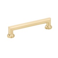 Schaub Empire 5 inch CC Cabinet Pull in Signature Satin Brass
