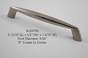Residential Essentials 10287 Cabinet Pull in Satin Nickel