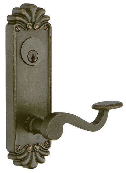 Emtek Lost Wax #16 (8 1/4 Inch) KEYED Sideplate Lock for 3 5/8 Inch Bore