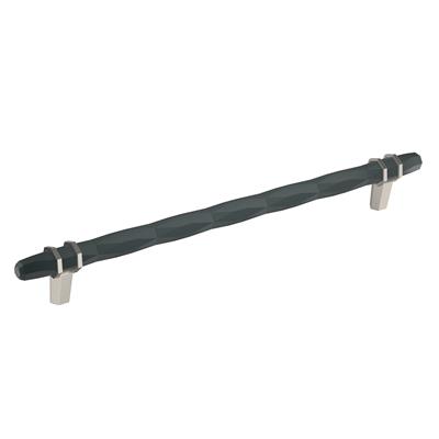 Amerock London 10-1/16 Inch cc Cabinet Pull Black Bronze/Satin Nickel