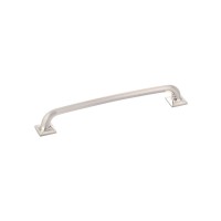 Schaub Northport Rounded 8 inch CC Cabinet Pull in Brushed Nickel