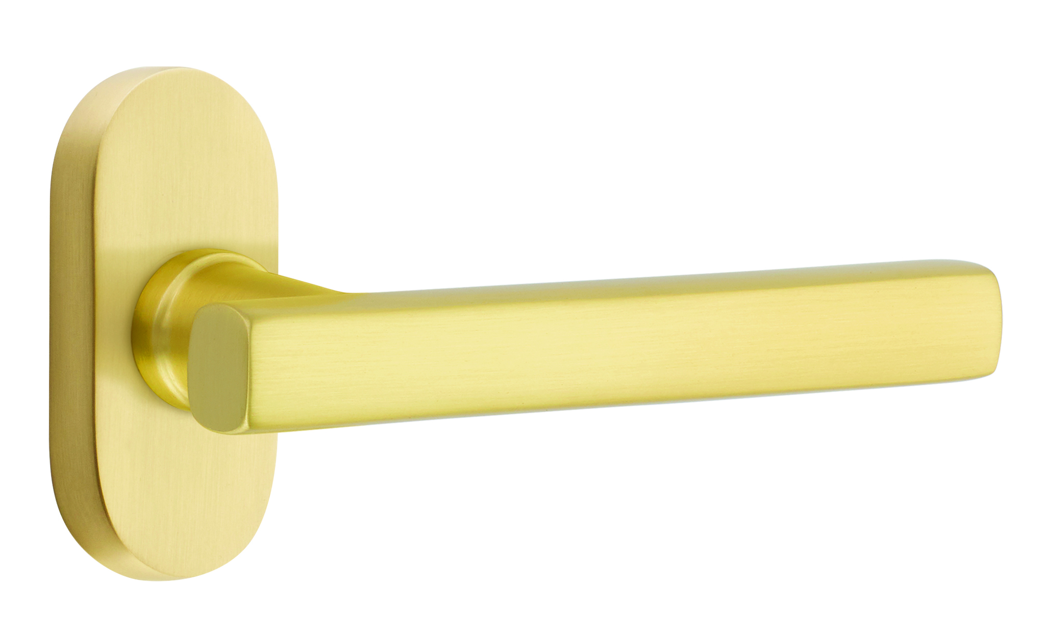 Emtek Freestone Lever with 1.5" x 3" Oval Stretto Rosette