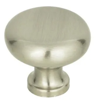 Atlas Homewares Round Knob 1 1/4 Inch Brushed Nickel