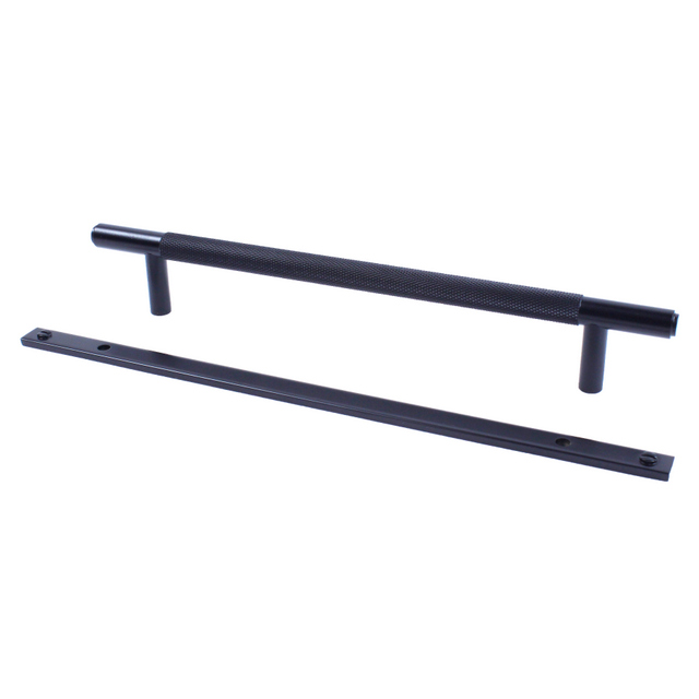 Century Diamond Knurling 160mm CC Pull in Matte Black