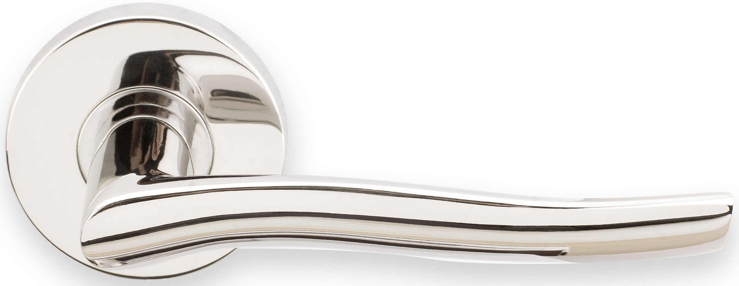 Inox 225 Waterfall Lever Handle with Round Rosette