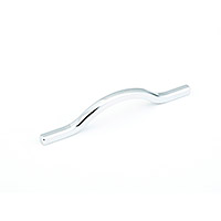 Schaub Sorrento 96/128 mm CC Arched Cabinet Pull in Polished Chrome