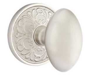Emtek Egg Knob with Lancaster Rosette