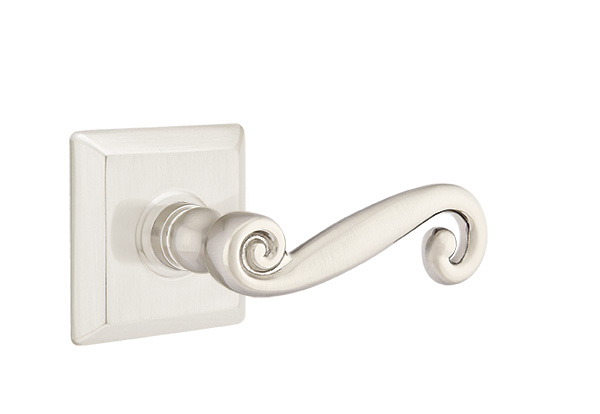 Emtek Rustic Lever with Quincy Rosette