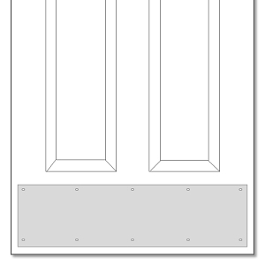 Grey Plastic Kickplate