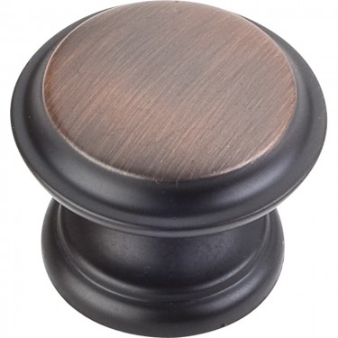 Hardware Resources Cordova 1-3/8 Inch Cabinet Knob- Brushed Oil-Rubbed Bronze