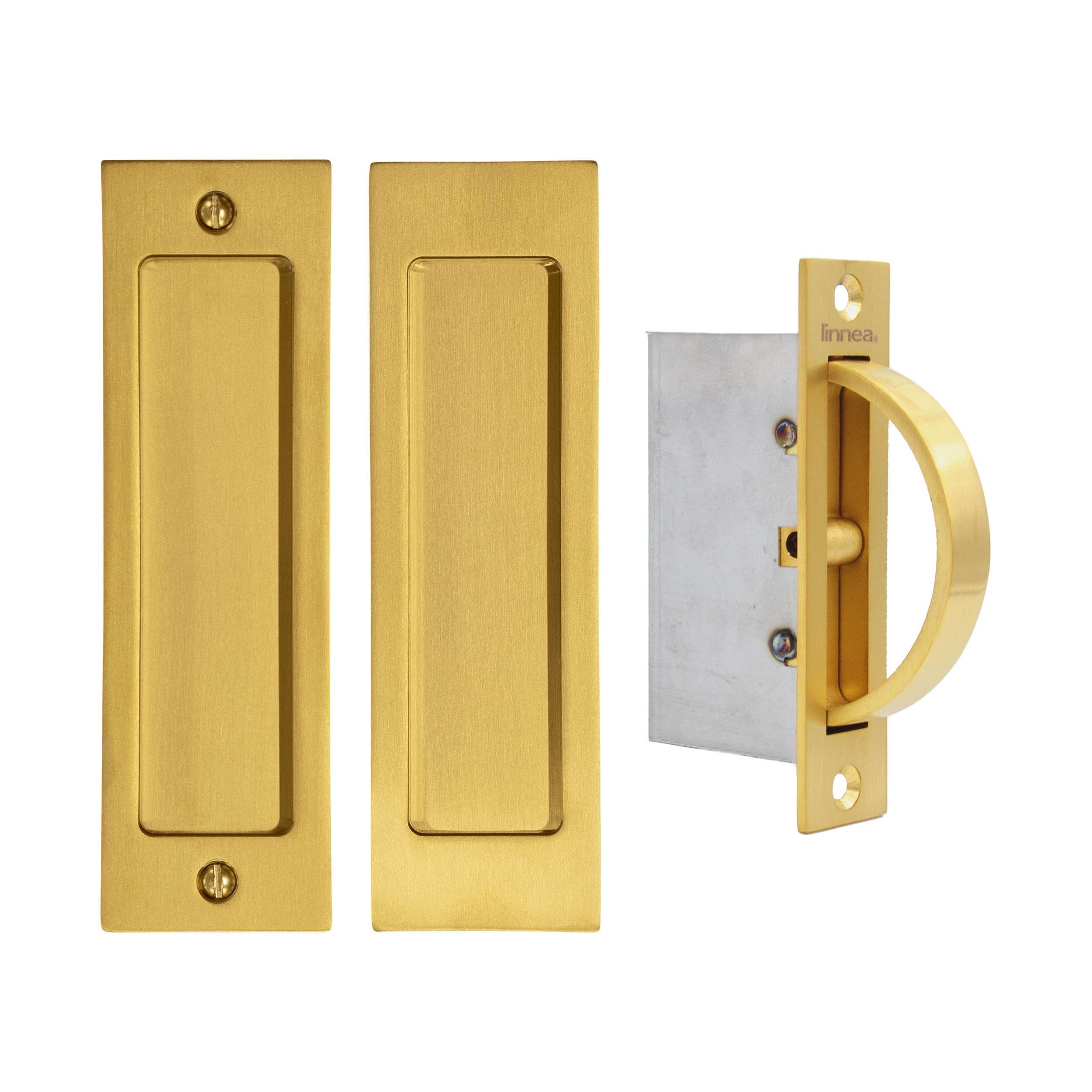 Linnea PL-160S Square Passage or Dummy Pocket Door Set