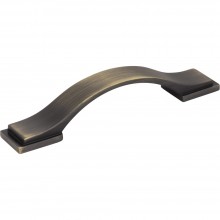 Hardware Resources Mirada 96mm CC Cabinet Pull in Antique Brushed Satin Brass