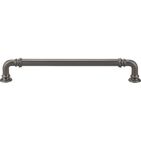 Top Knobs TK324AG Chareau TK324AG Reeded Pull 7 Inch CC Ash Gray