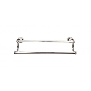 Top Knobs HUD7PN Hdson 18 inch Double Towel Bar Polished Nickel