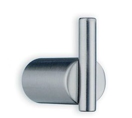 Beslagsboden Design Modern 1 3/8 Inch Single Hook - Brushed Stainless Steel