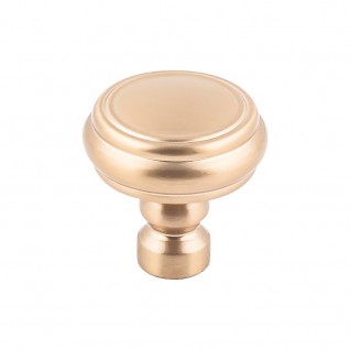 Top Knobs TK88HB Brixton 1 1/4 inch Rimmed Knob Honey Bronze