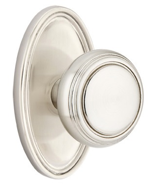 Emtek Norwich Knob With Oval Rosette