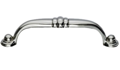Top Knobs M1327 Asbury 3 3/4 Inch Voss Pull Polished Nickel