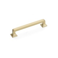 Schaub Menlo Park Pull 5 inch cc Signature Satin Brass