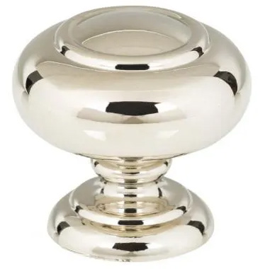 Atlas Homewares Victoria Knob 1 1/4 Inch Polished Nickel