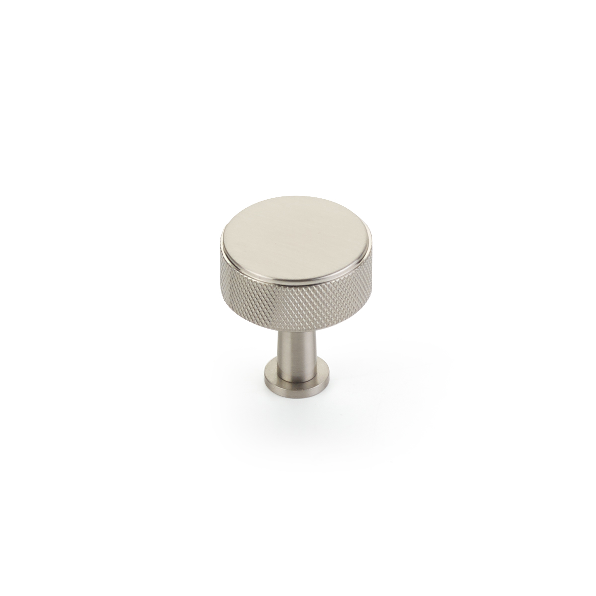 Schaub Pub House 1-1/4 Inch Knurled Brushed Nickel Knob