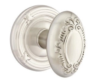 Emtek Victoria Knob with Ribbon & Reed Rosette