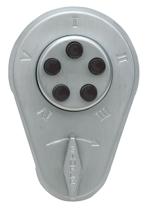 Kaba Simplex 91926D Auxiliary Lock with Thumbturn Deadlocking Spring Latch with Latch Holdback for 1-3/4 Inch to 2-1/8 Inch Door Satin Chrome Finish