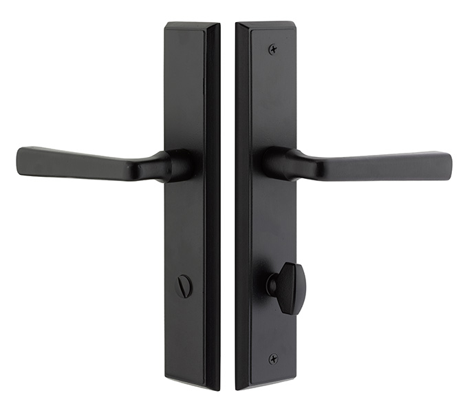 Emtek 10 Inch Sandcast Rectangular NON-KEYED Sideplate Lock for NON STANDARD Bore Hole