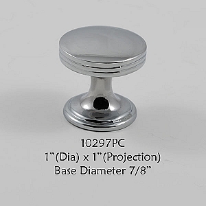 Residential Essentials 10297 Polished Chrome Cabinet Knob