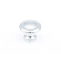 Schaub Traditional Designs Round Knob 1 1/4 inch dia Polished Chrome