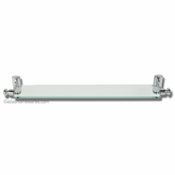 Atlas Homewares Legacy Bath Collection 24 inch Glass Shelf in Polished Chrome