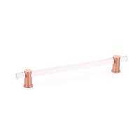 Schaub Lumiere 8 inch cc Pull Acrylic Brushed Rose Gold