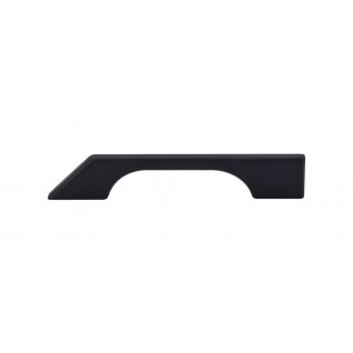 Top Knobs TK14BLK Sanctuary I Tapered Bar Pull 5 Inch CC Flat Black