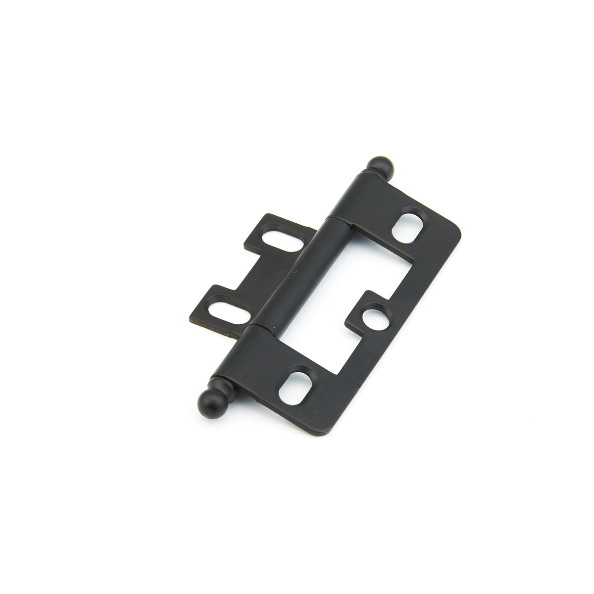 Schaub Ball Tip Non-Mortise Flat Black Hinge