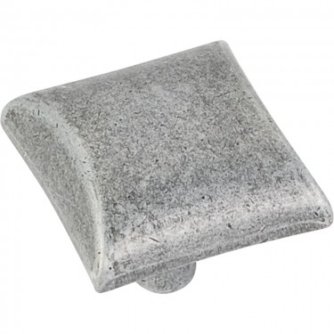 Hardware Resources Glendale 1 Inch Cabinet Knob - Distressed Antique Silver