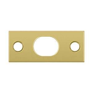 Deltana Solid Brass Strike Plate for Extension Flush Bolt