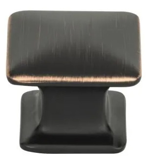 Atlas Homewares Alcott Square Knob 1 1/4 Inch Venetian Bronze