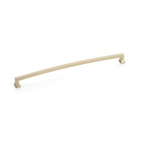Schaub Menlo Park Arched Pull 12 inch cc Signature Satin Brass