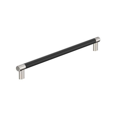 Amerock Esquire 18 Inch cc Appliance Pull Polished Nickel/Black Bronze