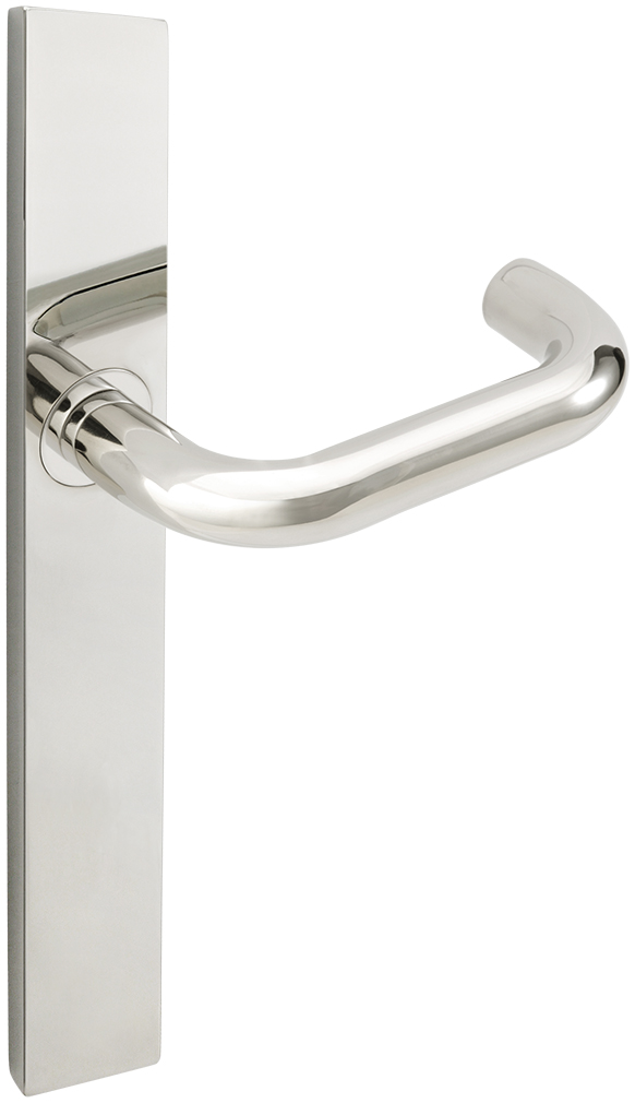 Inox Configuration 1 MU 10 9/16 Inch x 1 21/32 Inch Oval Multi Point Lock Trim Only