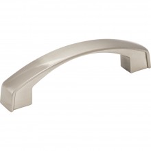 Hardware Resources Merrick 96 mm CC Cabinet Pull in Satin Nickel