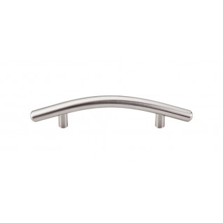 Top Knobs M534 Nouveau Curved Bar Pull 3 3/4 Inch CC Brushed Satin Nickel
