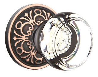 Emtek Georgetown Knob with Lancaster Rosette