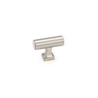 Schaub Haniburton 1/2 inch Diameter Round T-Pull in Satin Nickel