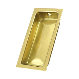 Deltana Solid Brass Large Flush Pull
