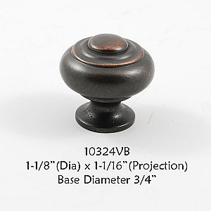 Residential Essentials 10324 Cabinet Knob in Venetian Bronze