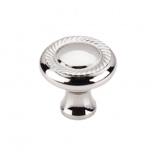 Top Knobs M1585 Somerset II Swirl Cut 1 1/4 Inch Knob Polished Nickel